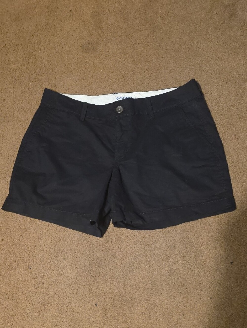 Old Navy Black Women's Bermuda Shorts‎ Classic Fit Casual Summer Cotton Pockets - Picture 6 of 6